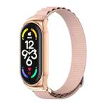 For Xiaomi Mi Band 6 / 5 / 4 / 3 MIJOBS CS Nylon Breathable Watch Band(Pink Rose Gold)