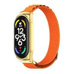 For Xiaomi Mi Band 7 / 7 NFC MIJOBS CS Nylon Breathable Watch Band(Orange Gold)