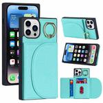 For iPhone 14 Pro Litchi Texture Card Bag Phone Case(Green)