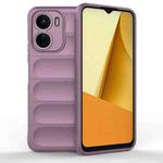 For vivo Y16 4G Global Magic Shield TPU + Flannel Phone Case(Purple)