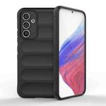 For Samsung Galaxy A54 5G Magic Shield TPU + Flannel Phone Case(Black)