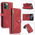 For iPhone 11 Pro Dream 9-Card Wallet Zipper Bag Leather Phone Case(Red)