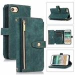 For iPhone SE 2022 / 2020 / 7 / 8 Dream 9-Card Wallet Zipper Bag Leather Phone Case(Green)