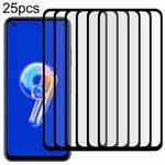 For Asus Zenfone 9 25pcs Full Glue Full Screen Tempered Glass Film