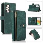 For Samsung Galaxy A53 Dream 9-Card Wallet Zipper Bag Leather Phone Case(Green)
