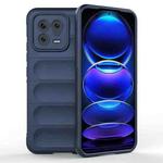 For Xiaomi 13 Magic Shield TPU + Flannel Phone Case(Dark Blue)