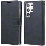 For Samsung Galaxy S23 Ultra 5G GOOSPERY MANSOOR DIARY 9 Card Slots Leather Phone Case(Dark Blue)