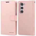 For Samsung Galaxy S23 5G GOOSPERY BLUE MOON Crazy Horse Texture Leather Phone Case(Rose Gold)