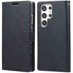 For Samsung Galaxy S23 Ultra 5G GOOSPERY BLUE MOON Crazy Horse Texture Leather Phone Case(Navy Blue)