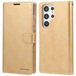 For Samsung Galaxy S23 Ultra 5G GOOSPERY BLUE MOON Crazy Horse Texture Leather Phone Case(Gold)