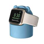 For Apple Watch Smart Watch Silicone Charging Holder without Charger(Blue)