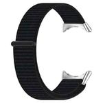 For Google Pixel Watch Metal Head Nylon Loop Watch Band(Black)