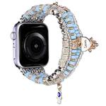 Forest Style Beads Watch Band For Apple Watch Ultra 49mm / Series 8&7 45mm / SE 2&6&SE&5&4 44mm / 3&2&1 42mm(Blue)