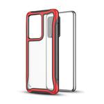 For Galaxy S20 Blade Series Transparent AcrylicProtective Case(Red)