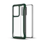 For Galaxy S20 Blade Series Transparent AcrylicProtective Case(Dark Green)