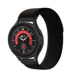 For Garmin Forerunner 255S / Venu 2S 18mm Universal Loop Nylon Watch Band(Black)