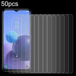 For TCL 408 50pcs 0.26mm 9H 2.5D Tempered Glass Film
