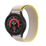 For  Garmin Venu 2 Plus / Sq 2 20mm Universal Loop Nylon Watch Band(Beige White)
