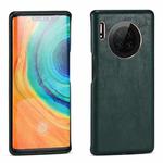 For Huawei Mate 30 Lamb Texture Leather All-inclusive Shockproof Phone Case(Green)