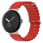 For Google Pixel Watch Ocean Silicone Watch Band(Red)