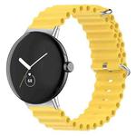 For Google Pixel Watch Ocean Silicone Watch Band(Yellow)