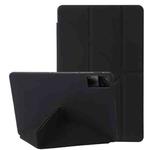 For Xiaomi Redmi Pad 10.6 Deformation Silicone Leather Tablet Case(Black)