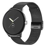 For Google Pixel Watch Milan Buckle Fine Mesh Metal Watch Band(Black)