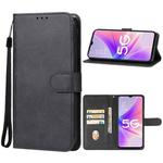 For OPPO A56s Leather Phone Case(Black)