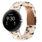 For Google Pixel Watch Three-beads Resin Watch Band(Nougat)