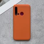 For Huawei nova 5i Shockproof Frosted TPU Protective Case(Orange)