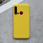 For Huawei nova 5i Shockproof Frosted TPU Protective Case(Yellow)