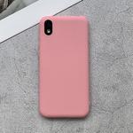 For Huawei Honor Play 3e Shockproof Frosted TPU Protective Case(Pink)