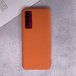For Huawei nova 7 5G Shockproof Frosted TPU Protective Case(Orange)