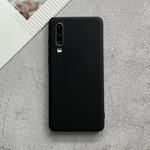 For Huawei P30 Shockproof Frosted TPU Protective Case(Black)