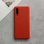 For Huawei P30 Shockproof Frosted TPU Protective Case(Red)