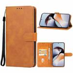 For OnePlus Ace 2 / 11R 5G Leather Phone Case(Brown)