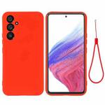 For Samsung Galaxy A54 5G Color Liquid Silicone Phone Case(Red)