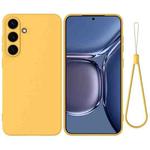 For Samsung Galaxy S25 5G Color Liquid Silicone Phone Case(Yellow)