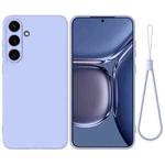 For Samsung Galaxy S25 5G Color Liquid Silicone Phone Case(Purple)