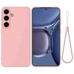 For Samsung Galaxy S25 5G Color Liquid Silicone Phone Case(Pink)