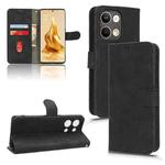 For OPPO Reno9 / Reno9 Pro 5G Skin Feel Magnetic Flip Leather Phone Case(Black)