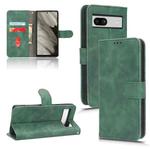 For Google Pixel 7a Skin Feel Magnetic Flip Leather Phone Case(Green)