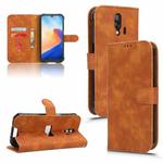 For Blackview BV7200 Skin Feel Magnetic Flip Leather Phone Case(Brown)