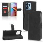 For Motorola Moto X40 Pro Skin Feel Magnetic Flip Leather Phone Case(Black)