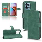 For Motorola Moto X40 Pro Skin Feel Magnetic Flip Leather Phone Case(Green)