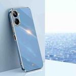 For Realme 10 Pro 5G XINLI Straight Edge 6D Electroplate TPU Phone Case(Celestial Blue)