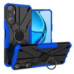 For Infinix Hot 20 4G Armor Bear Shockproof PC + TPU Phone Case with Ring(Blue)