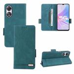 For OPPO A58 5G Magnetic Clasp Leather Phone Case(Green)