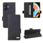 For Realme 10 Pro+ Magnetic Clasp Leather Phone Case(Black)