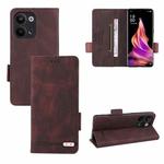 For OPPO Reno9 / Reno9 Pro 5G Magnetic Clasp Leather Phone Case(Brown)